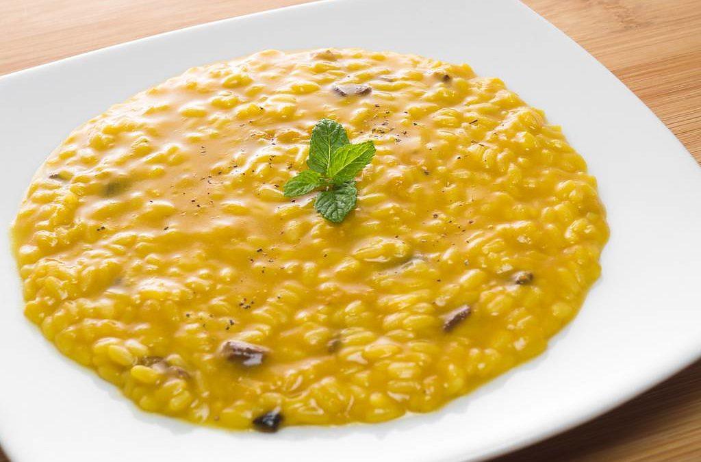 Risotto porcini e zafferano