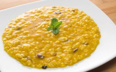 Risotto porcini e zafferano
