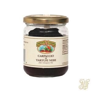 carpaccio di tartufi neri