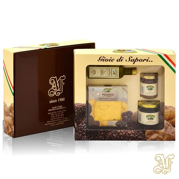 gioie-di-sapori-polenta-ai-tartufi-estivi cofanetto degustazione tartufi