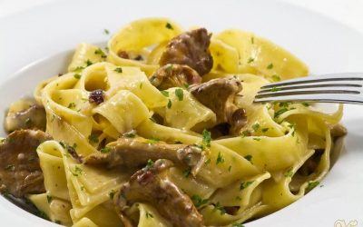 Pappardelle Speck e Funghi Porcini